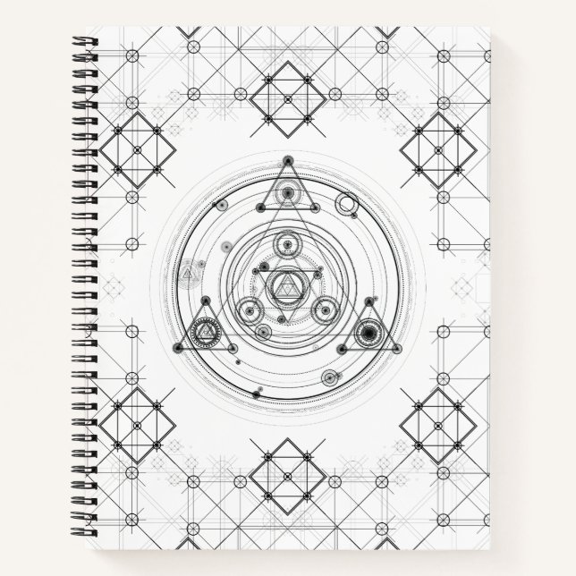 Cuaderno Geometría sagrada y diseño de alquimia geométrica (Anverso)