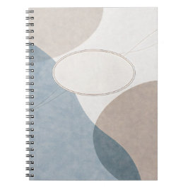 Cuaderno Geometría Suave — Diario Minimalista Personalizabl