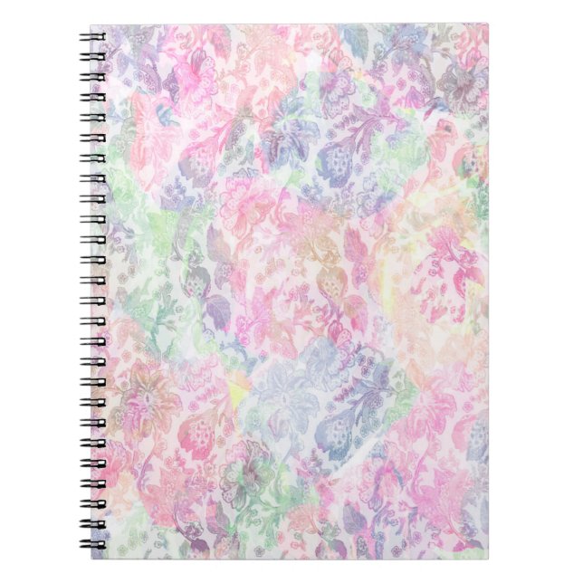 Cuaderno Geometría textura clásica de repetición patternpat (Frente)