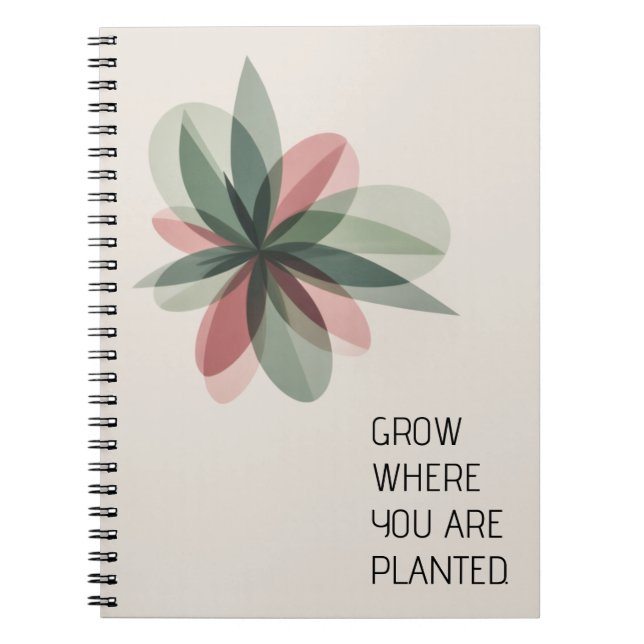 Cuaderno Geometric Bloom Modern Cover Art (Frente)