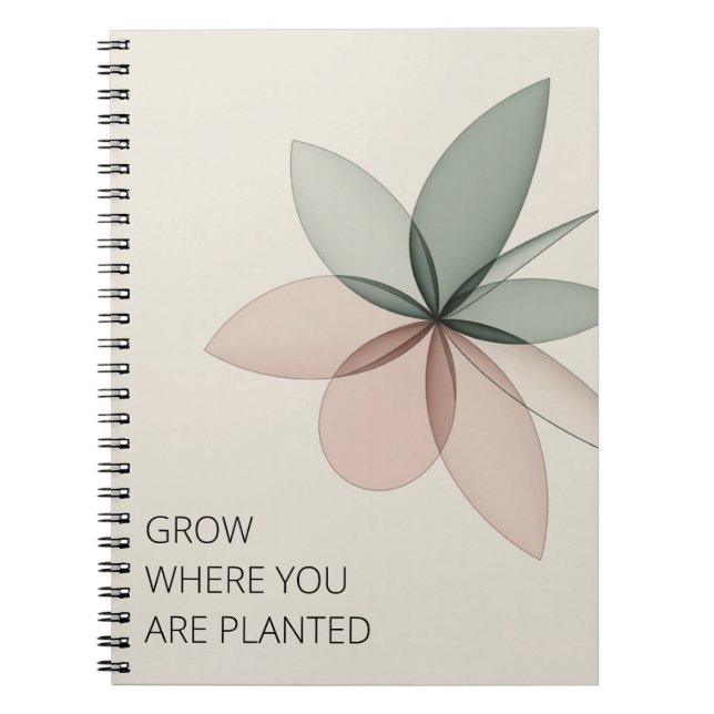 Cuaderno Geometric Bloom Modern Cover Art (Frente)