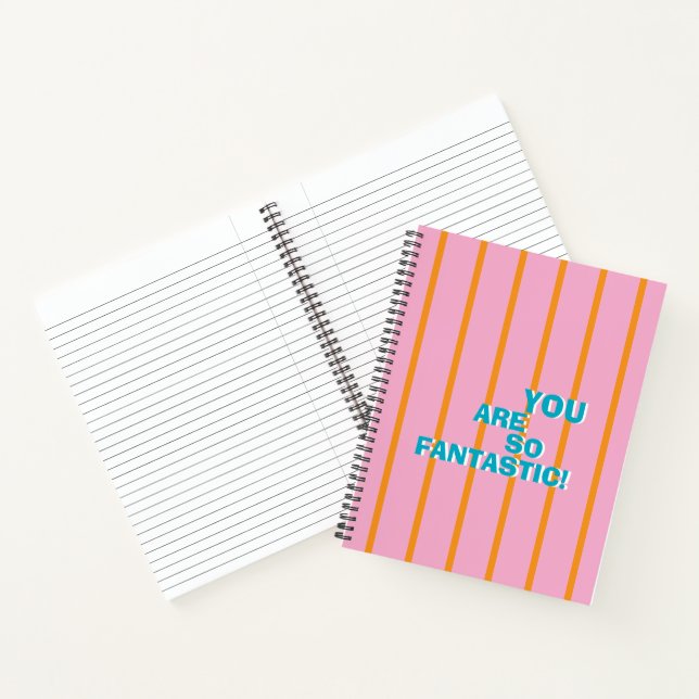 Cuaderno Geometric, Colorful, Appreciative Message (Interior)