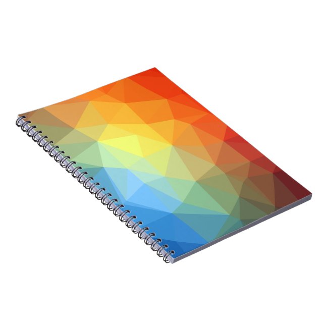 Cuaderno Geometric Rainbow Kaleidoscope  (Lado Derecho)