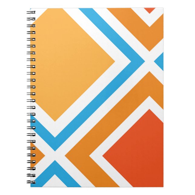 Cuaderno Geométrica abstracta de diamante (Frente)
