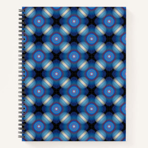 Cuaderno Geométrica de la espaciadora azul