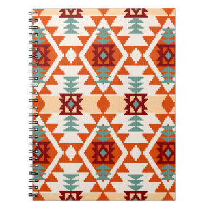 Cuaderno Geométrica sin soltura de estilo nativo americano