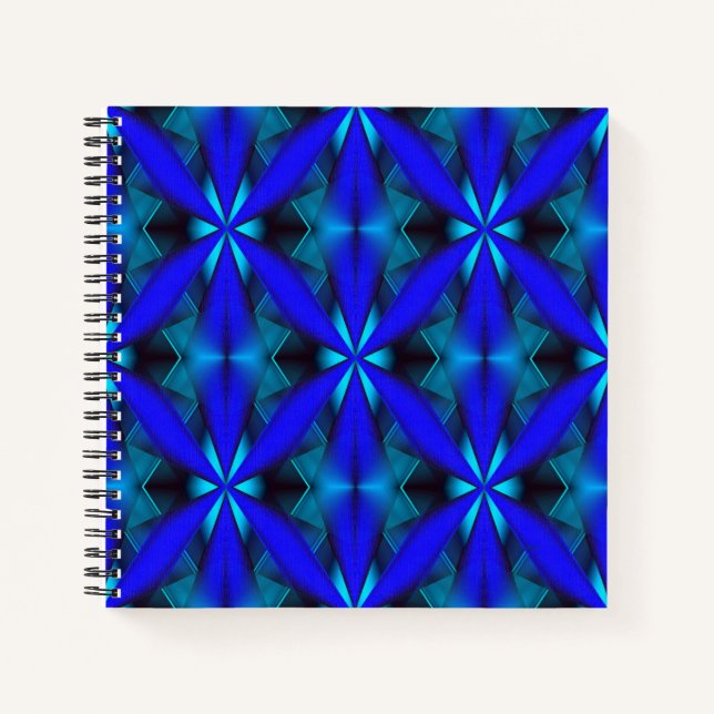 Cuaderno Geométricamente en azul... (Anverso)