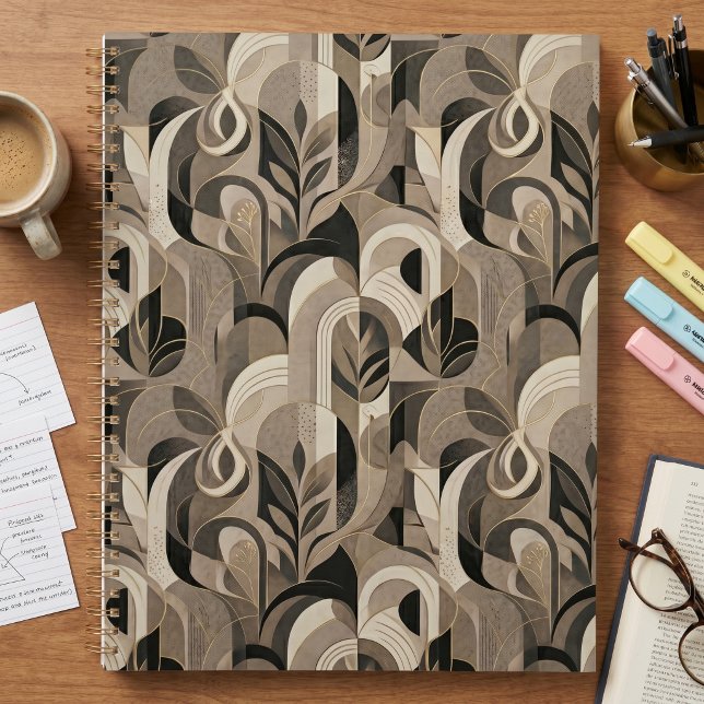 Cuaderno Geométrico Abstracto Neutral Elegante (Subido por el creador)