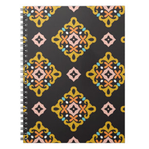 Cuaderno Geométrico abstracto: textura vintage sin costura