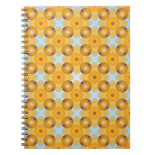 Cuaderno Geométrico amarillo inusual