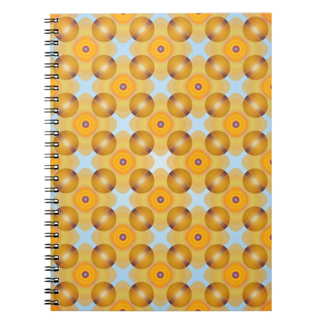 Cuaderno Geométrico amarillo inusual (Frente)