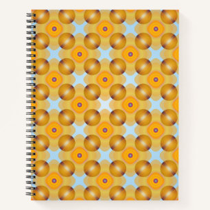 Cuaderno Geométrico amarillo inusual