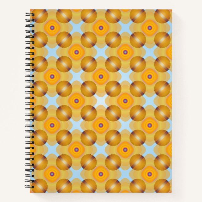 Cuaderno Geométrico amarillo inusual (Anverso)