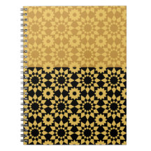 Cuaderno Geométrico Arábigo Dorado