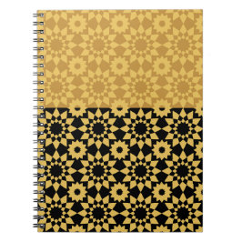 Cuaderno Geométrico Arábigo Dorado