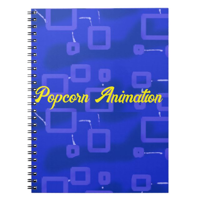 Cuaderno Geométrico azul (Frente)