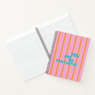 Cuaderno Geométrico, Colorido, Mensaje de Agradecimiento