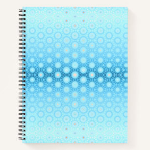 Cuaderno Geométrico de color azul ocmbre y melaza de bonito