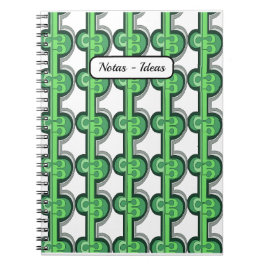 Cuaderno Geométrico en verde