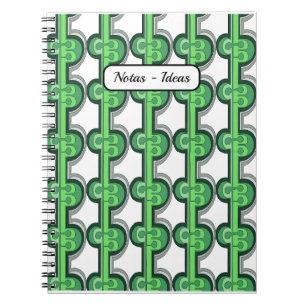 Cuaderno Geométrico en verde