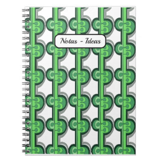 Cuaderno Geométrico en verde