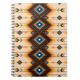 Cuaderno Geométrico étnico: diseño de patrones abstractos.
