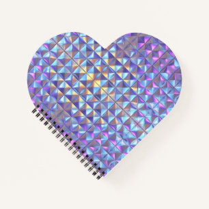 Cuaderno Geométrico irista dorado, azul y púrpura 2