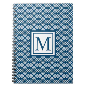 Cuaderno Geométrico moderno de Entramado Monograma Atlántic