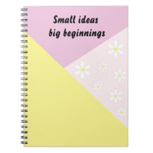 Cuaderno geométrico pastel con texto editable