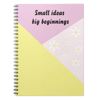 Cuaderno geométrico pastel con texto editable