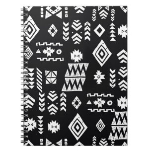 Cuaderno Geométrico tribal: fondo elegante y sin costuras.