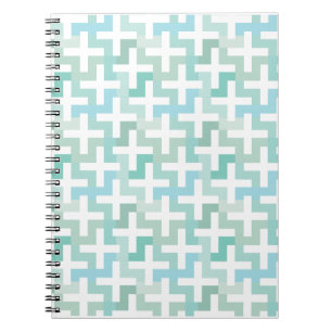 Cuaderno Geométrico verde de Seafoam