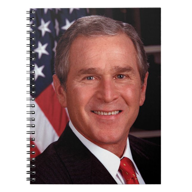 Cuaderno George Bush 43.ª foto del presidente estadounidens (Frente)