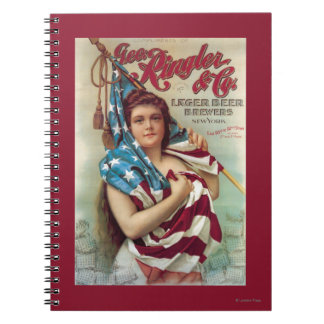 Cuaderno George Ringler & CO. Poster de cerveza