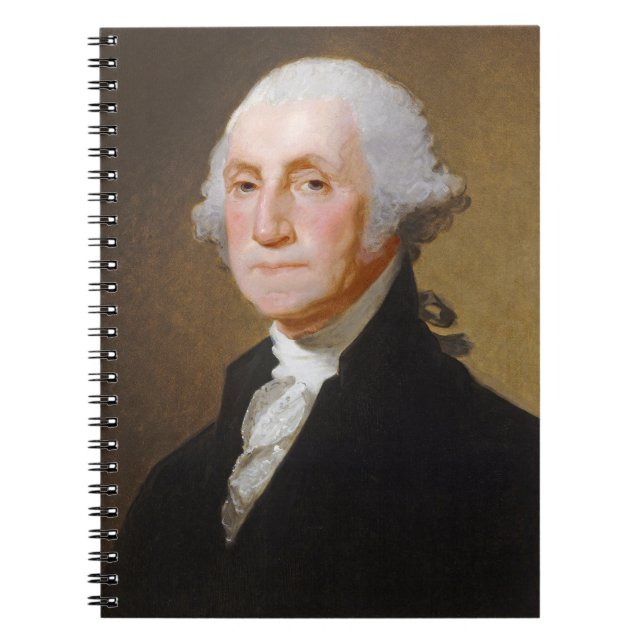 Cuaderno George Washington, c.1821 (aceite en lona) (Frente)