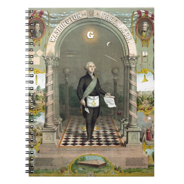 Cuaderno George Washington como masón (Frente)