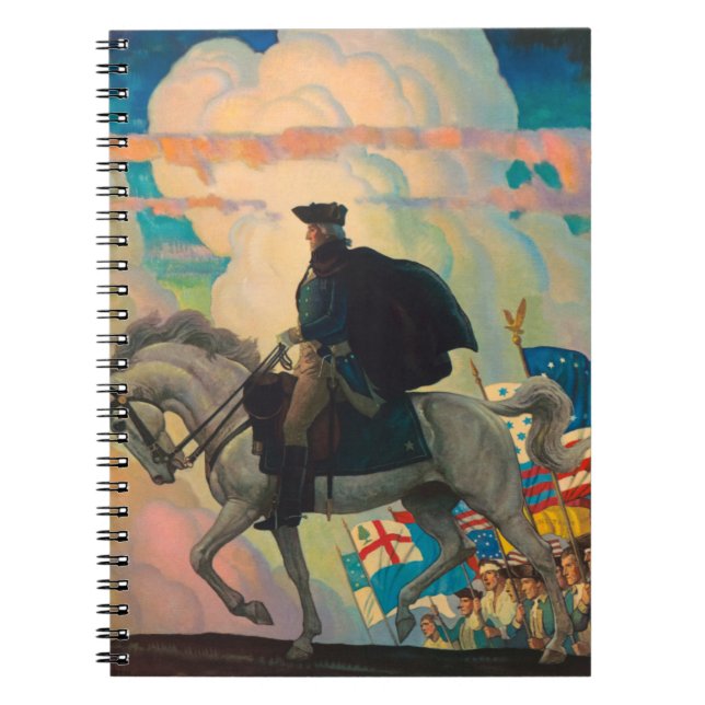 Cuaderno George Washington por Newell Convers Wyeth (Frente)