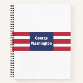 Cuaderno George Washington Spiral Notebook