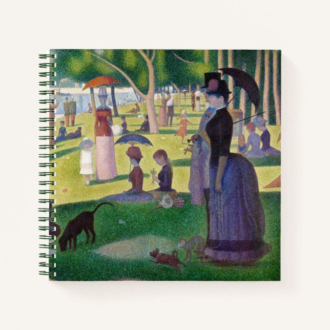 Cuaderno Georges Seurat - Domingo en La Grande Jatte (Anverso)