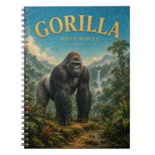 Cuaderno GeoSaga Gorila Selva Brumosa Acuarela