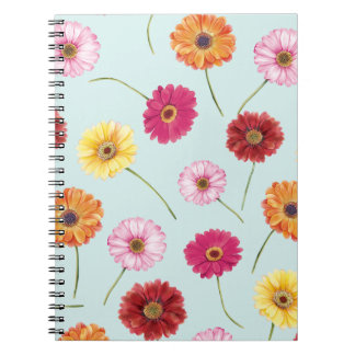 Cuaderno Gerbera,pink,red,orange,yellow 
