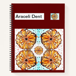 Cuaderno Gerberas Café