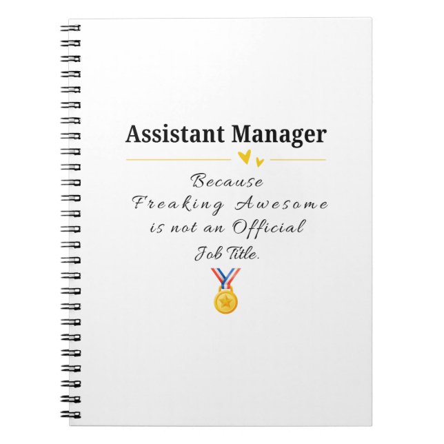 Cuaderno Gerente Asistente (Frente)