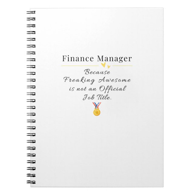 Cuaderno Gerente de finanzas (Frente)