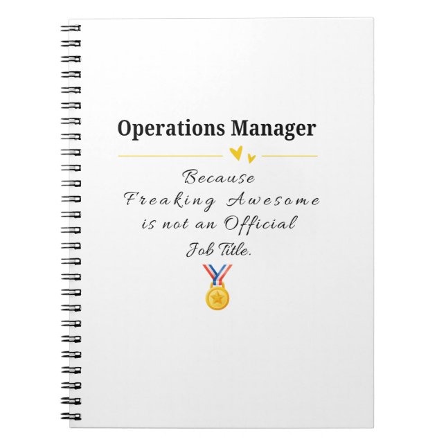 Cuaderno Gerente de Operaciones (Frente)