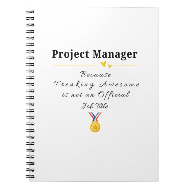 Cuaderno Gerente de Proyectos (Frente)