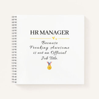 Cuaderno Gerente de RRHH Jefe Gracias