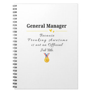 Cuaderno Gerente General