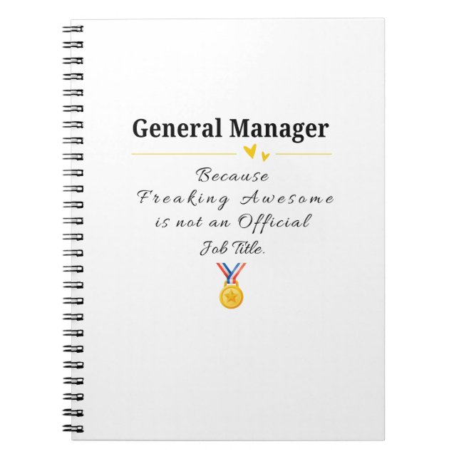 Cuaderno Gerente General (Frente)
