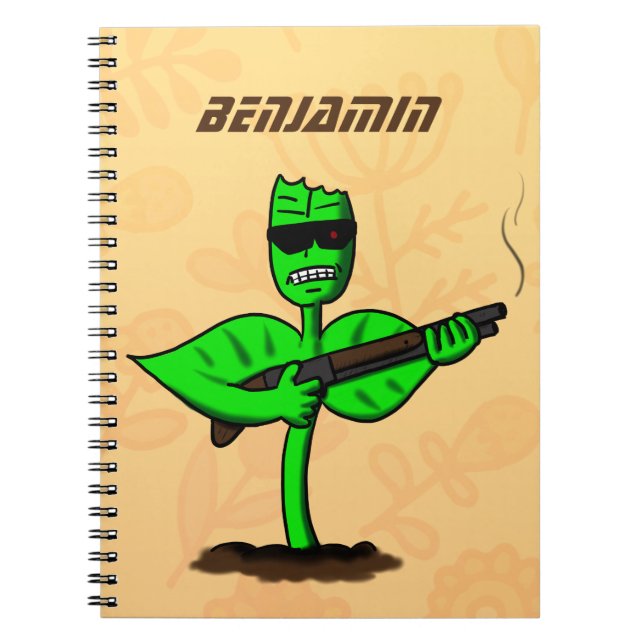 Cuaderno Germinator cyborg personalizado divertido (Frente)